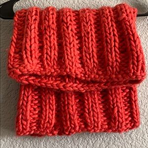 ANTHROPOLOGIE BRIGHT RED ORANGE SCARF